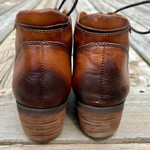 Women's PIKOLINOS Brown Leather Ankle Boots Size 42 - Picture 6 of 10